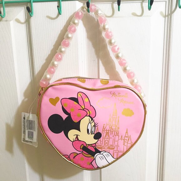 Brand New  Disney Minnie Mouse Girls Beaded Handbag Wallet GIFT - Picture 1 of 2